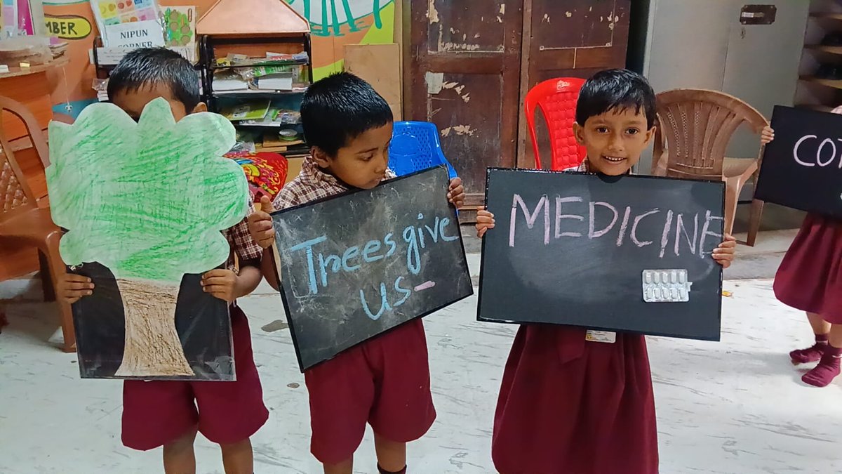 TripuraNipun's tweet photo. Trees- Our Friends, Our Lifeline.
At PM SHRI Old Agartala English Medium H.S. School, Tripura, Balvatika learners joyfully explored the importance and usefulness of trees through activity-based learning.
#NIPUNTripura #NIPUNBharat #ActivityBasedLearning #TripuraEducation https://t.co/n9Qr0Eq1M4
