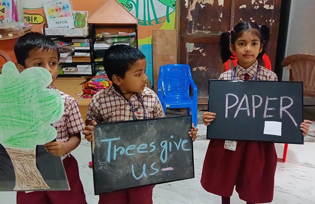 TripuraNipun's tweet photo. Trees- Our Friends, Our Lifeline.
At PM SHRI Old Agartala English Medium H.S. School, Tripura, Balvatika learners joyfully explored the importance and usefulness of trees through activity-based learning.
#NIPUNTripura #NIPUNBharat #ActivityBasedLearning #TripuraEducation https://t.co/n9Qr0Eq1M4