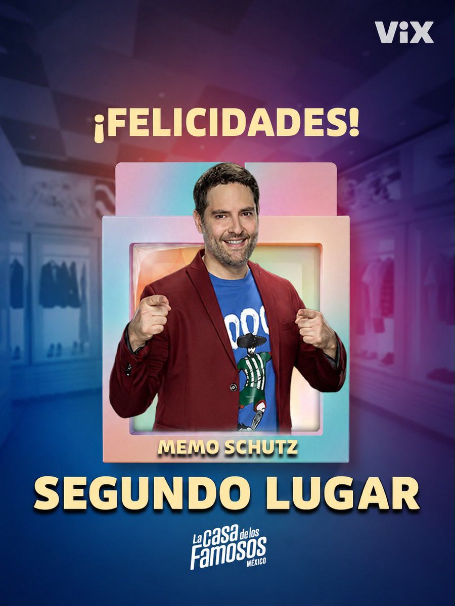 TUDNMEX's tweet photo. 🥹 No pudo ser pero por siempre serás el CAMPEÓN DEL PUEBLO! 🖖🏼💚 ¡MEMO ES EL SEGUNDO LUGAR DE LA CASA DE LOS FAMOSOS MÉXICO! 🏆😭🥈

¡Gracias por poner en alto a todos los FIFAS! ¡Gracias por ser nuestro campeón! ¡Gracias por tantos momentos, @memo_schutz! 👏🏼❤️‍🩹

¡Y gracias a todos ustedes, #TropaSchutz! Ustedes hicieron este sueño posible 😭🫶🏼
