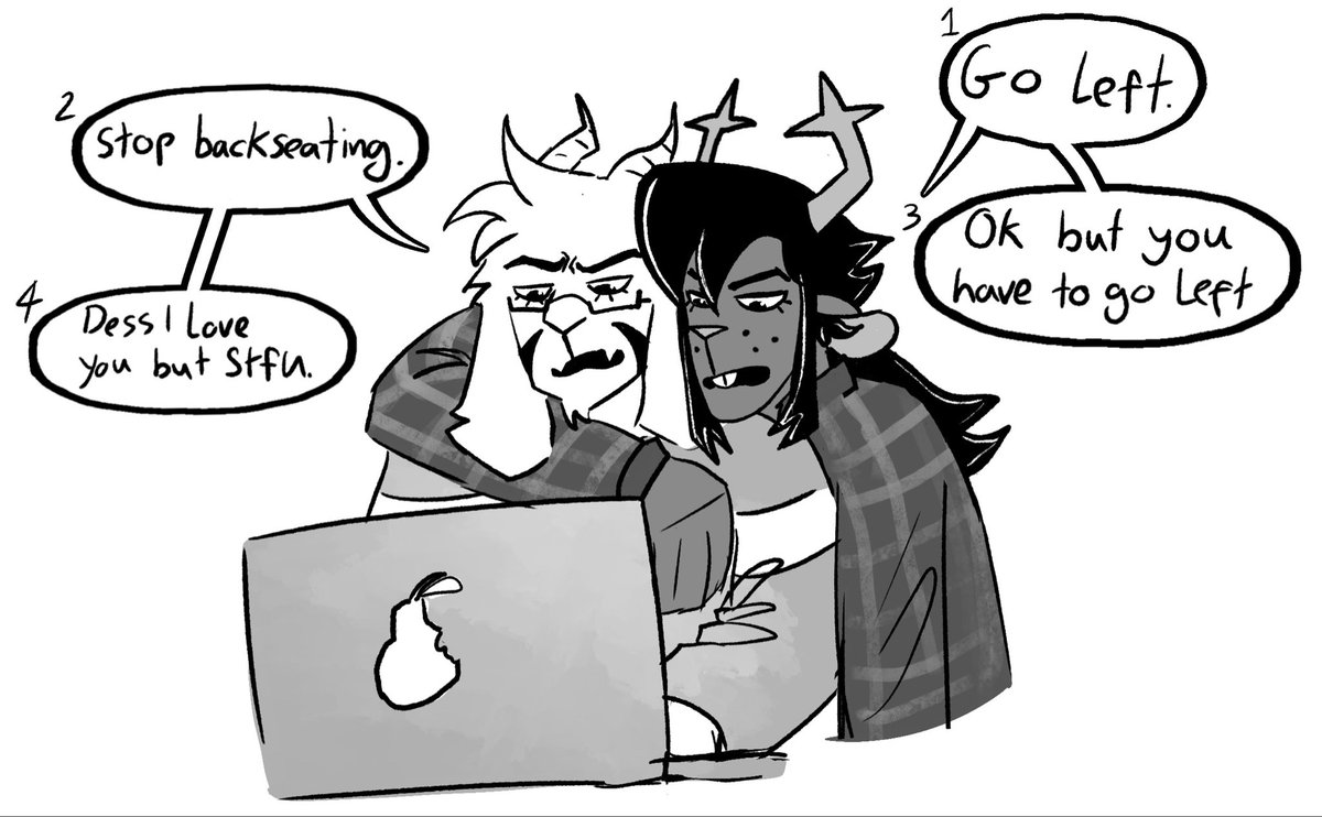 renegade_whore's tweet photo. Dessrieltober day 3: Games 
-
#inktober #dessriel #deltarune #comic https://t.co/O0GC2F3WBw