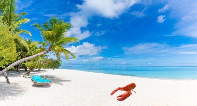 LikeableLobster's tweet photo. Lobster vacation. https://t.co/yDjMrNWWFl