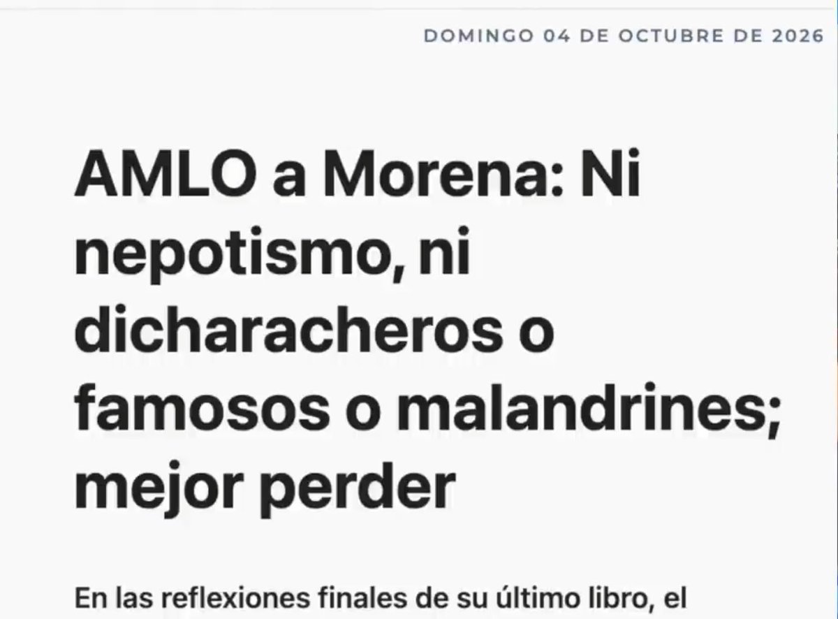 hinnojo_se's tweet photo. 1- Estos son estractos del Libro del 
Ex Presidente AMLO.
Lean y analicen lo que dice en su 
libro !...🇲🇽👊👍 https://t.co/c70SuEWOs1