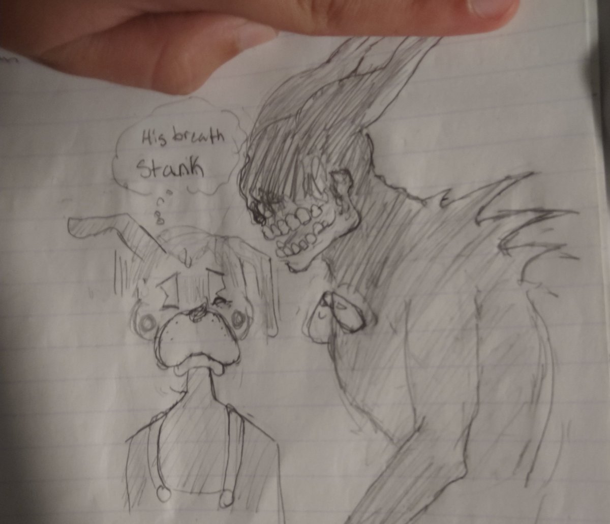 gutcrayonz's tweet photo. My first time EVER drawing bendy (English class doodle from the other day) :p #BENDY https://t.co/CwtgbfXlwX