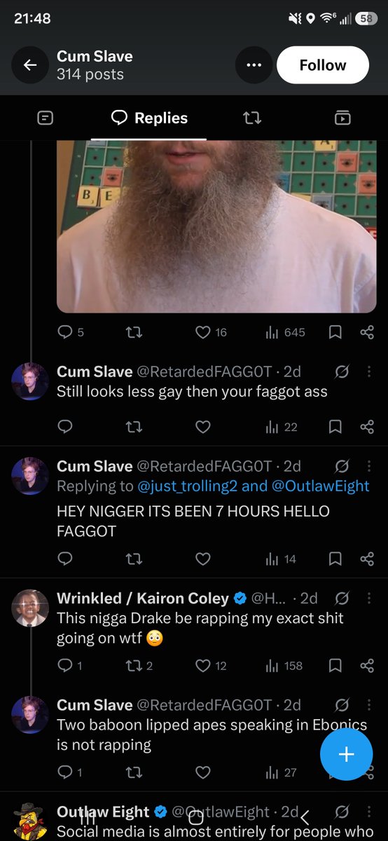 just_trolling2's tweet photo. @x @elonmusk How is this racist account not banned yet? 

@RetardedFAGG0T https://t.co/mysvDCpfoR