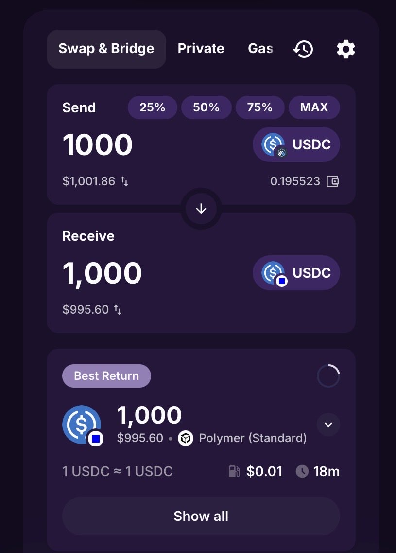 0xSamXBT's tweet photo. Zero slippage 😱
No doubt why @jumperapp is the TOP #1 bridge aggregator https://t.co/n0QyZ8t0jX