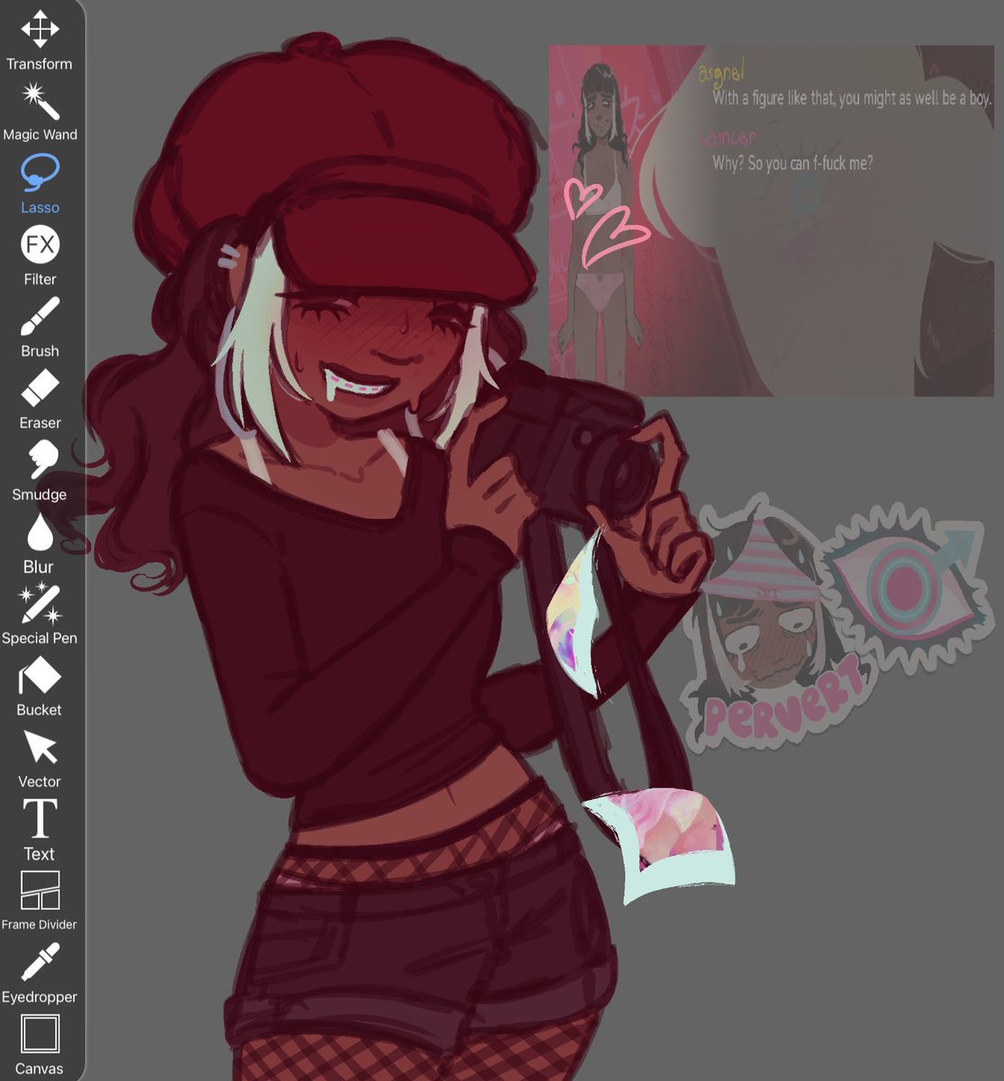 kouigns's tweet photo. i like cancer. i gave her a little outfit #moneyforgirls https://t.co/IXUZUUTqIB
