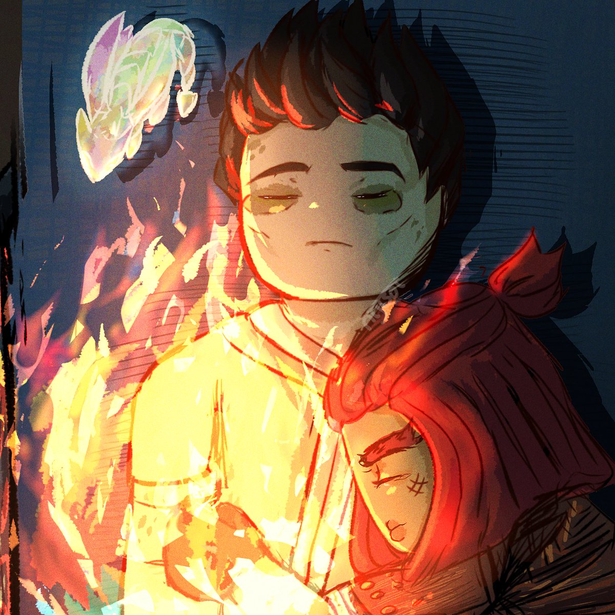 Nijisoto's tweet photo. #ninjagotober día 2: Fuego.
#fanart #ninjago2026 #ninjagofanart https://t.co/lrj2bNJJYl