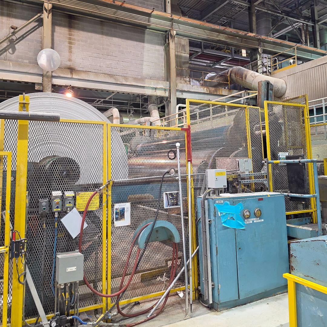 UniforTheUnion's tweet photo. No steam coming out of the stacks at the Ryam mill in Temiscaming means no work for Unifor Local 233 members. The last roll came off the machine at 9:03 a.m. ET today—all production is stopped on site with no start up date planned. https://t.co/gSaKthUIRt