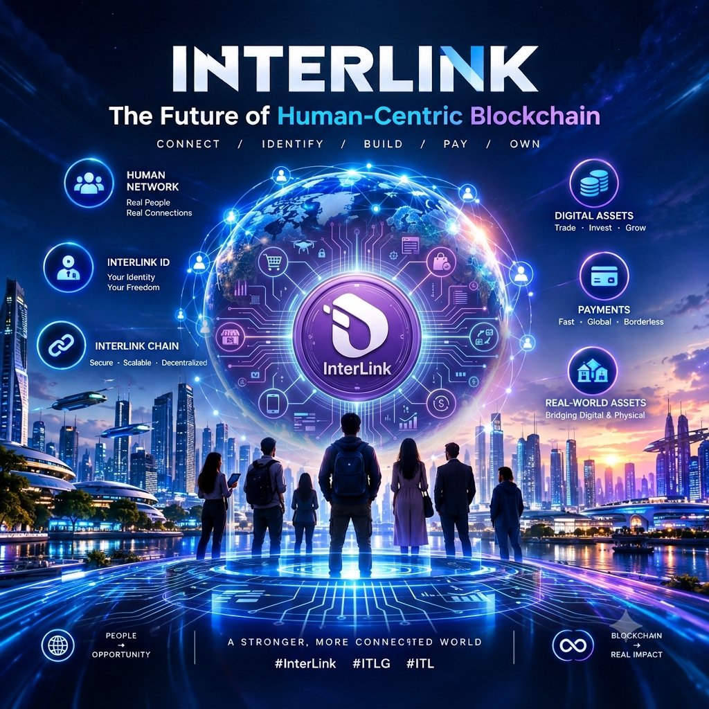 ModemUmapa47360's tweet photo. 🚀 The Future of Human-Centric Blockchain is here with InterLink! 🌐✨
​Connecting people, identity, digital assets, and real-world impact into one seamless ecosystem. 🔗👥
​🔗 Connect | Identify | Build | Pay | Own
​#InterLink #ITLG #ITL https://t.co/T3ooZHUvjf