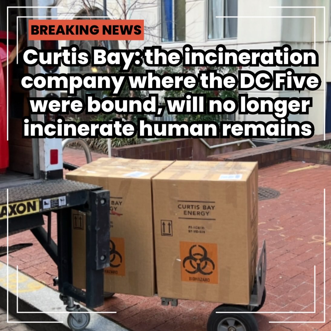 PAAUNOW's tweet photo. Breaking! CONTENT WARNING ‼️ Curtis Bay’s days of incinerating aborted children are over. But we still must get #JusticeForTheFive. #abortion #prolife #dcfive #curtisbay
🔗 https://t.co/bsRFqsUfri https://t.co/quc131Oqwi