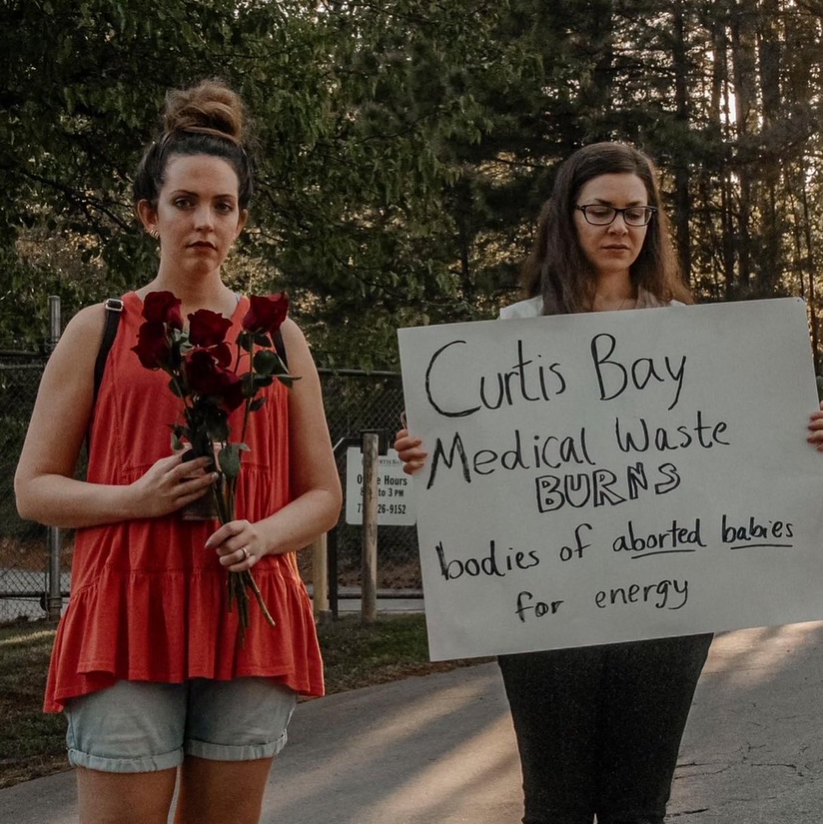 PAAUNOW's tweet photo. Images include actual photographs of the box recovered by PAAU activists Lauren Handy and Terrisa Bukovinac, as well as the Curtis Bay truck that was picking them up for transport to provide renewable energy for the city of Baltimore. https://t.co/zaIac9pzPr