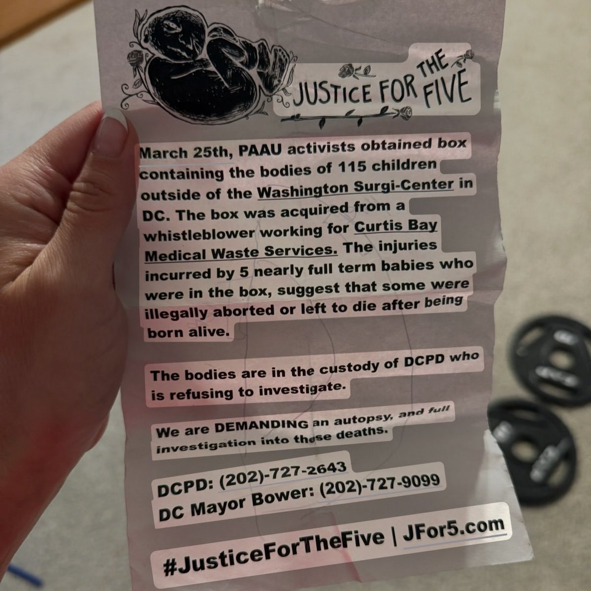 PAAUNOW's tweet photo. Images include actual photographs of the box recovered by PAAU activists Lauren Handy and Terrisa Bukovinac, as well as the Curtis Bay truck that was picking them up for transport to provide renewable energy for the city of Baltimore. https://t.co/zaIac9pzPr