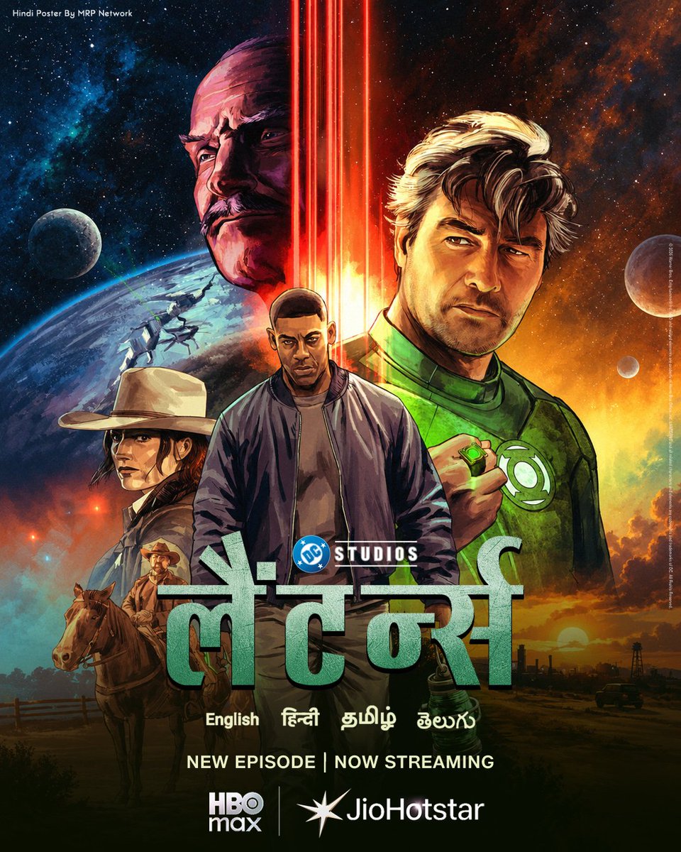 MRP_Network's tweet photo. #DCStudios' #LANTERNS Season 1 Episode 8 is Now Streaming on #HBOMax on #JioHotstar in #Hindi, #Tamil, #Telugu &amp; #English. #KyleChandler #AaronPierre #KellyMacdonald #ChrisMundy

Hindi Logo Designed By @MRP_Network.* #RPG

Genres - Action Adventure Crime Mystery Sci-Fi Superhero https://t.co/iP3SUAT2cP