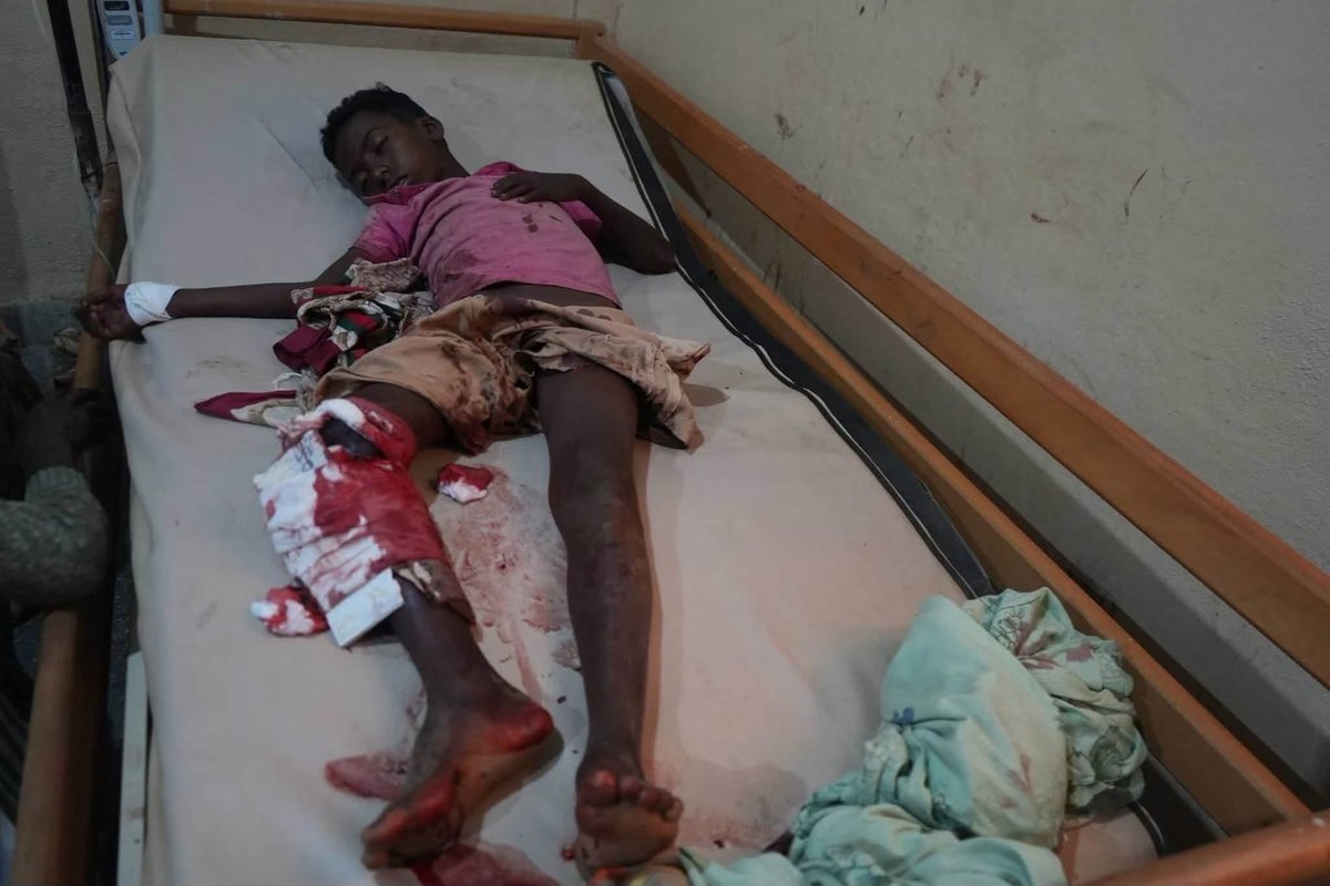 MizerTigrewayti's tweet photo. Drone attacks are continuing in Adwa and Sheraro today. Striking hospitals, hotels, and IDP camps is a blatant violation of International Humanitarian Law. 
#Tigray #Adwa #Sheraro 
@UN @UNHumanRights @hrw https://t.co/iQ2F7lRDaM