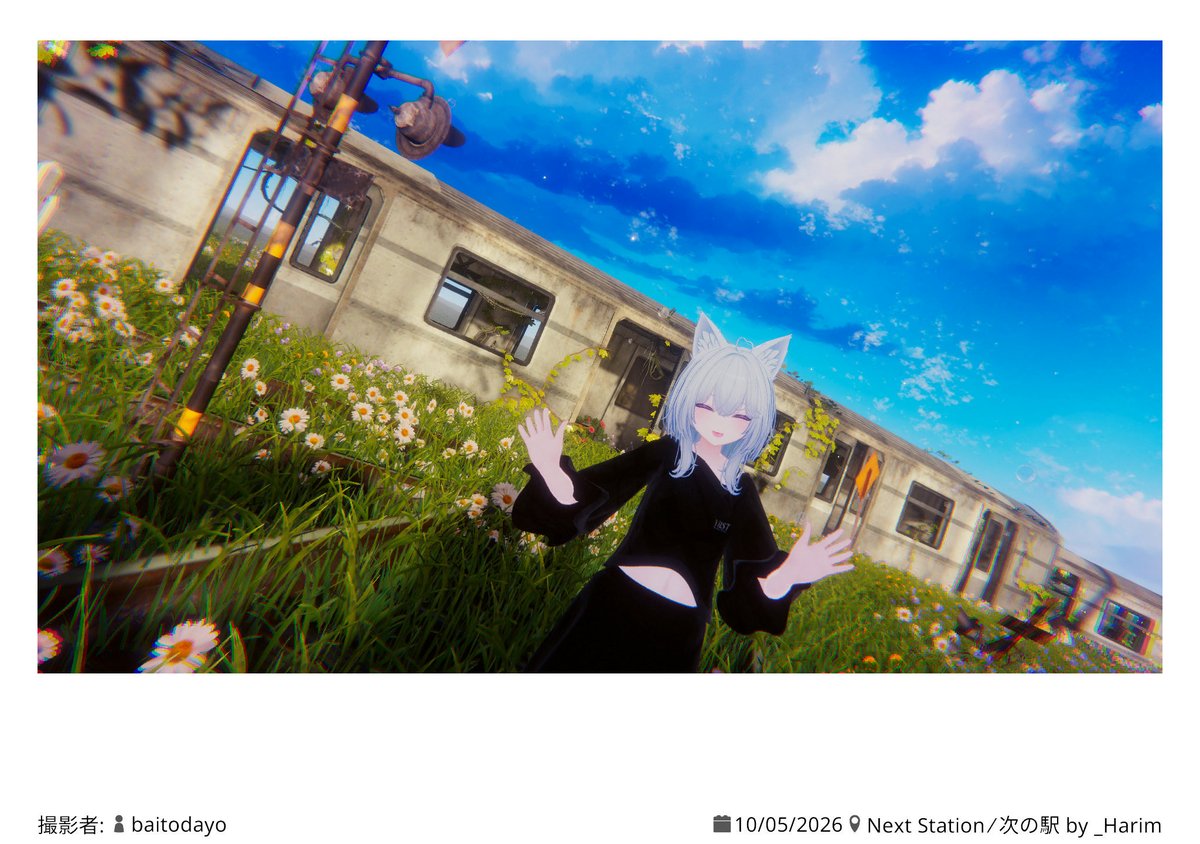 asanagi0316's tweet photo. ちょっと久々に感じる綺麗系ワールドでの写真！
VRC+加入組に撮ってもらった！ https://t.co/7kV5q1hLtV