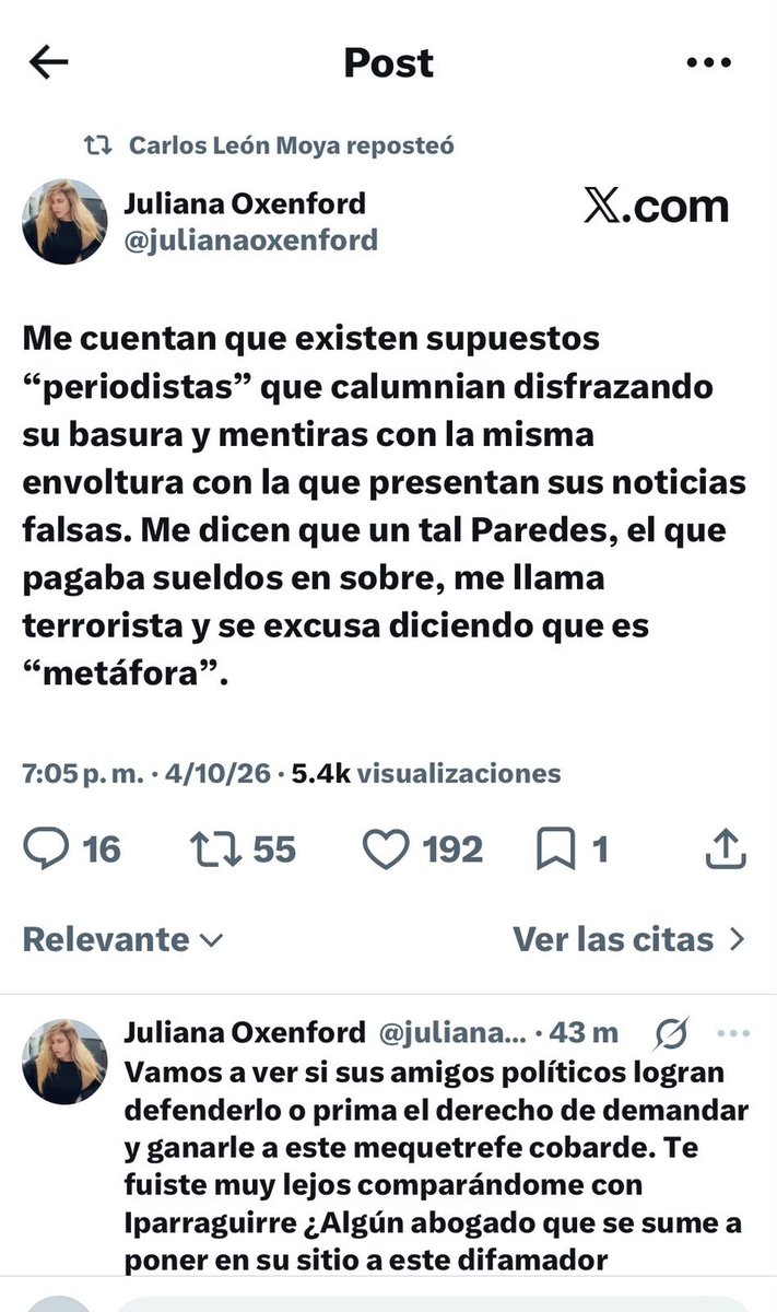 cparedesr's tweet photo. Explíquenle a la señora desinformada estructural (que me tiene bloqueado) quién es Elena Iparraguirre Revoredo, alias “camarada Miriam” y su defensa fanática y obtusa del genocida Guzmán. “Nadie lo toca” Esa es su postura con Hildebrandt. No le decimos “terrorista” sino “fanática”. ¿Es difícil entenderlo?
Pero está fuera de su capacidad cognitiva, si no lee ni el periódico donde deambula en la semi clandestinidad. 
#LavaChato