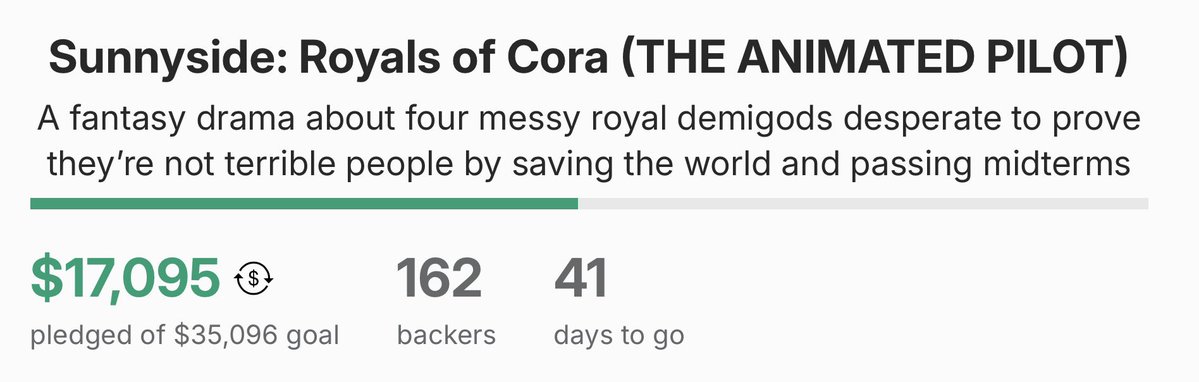 sunnysideroyals's tweet photo. We’re now 49% through our goal! CAN. WE. MAKE IT? https://t.co/RNoVUuQBIm