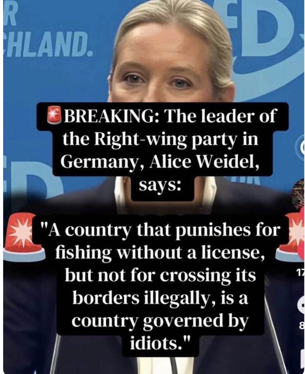GretchenInOK's tweet photo. Brava, Frau Weidel! Brava! https://t.co/pybsShGdhb