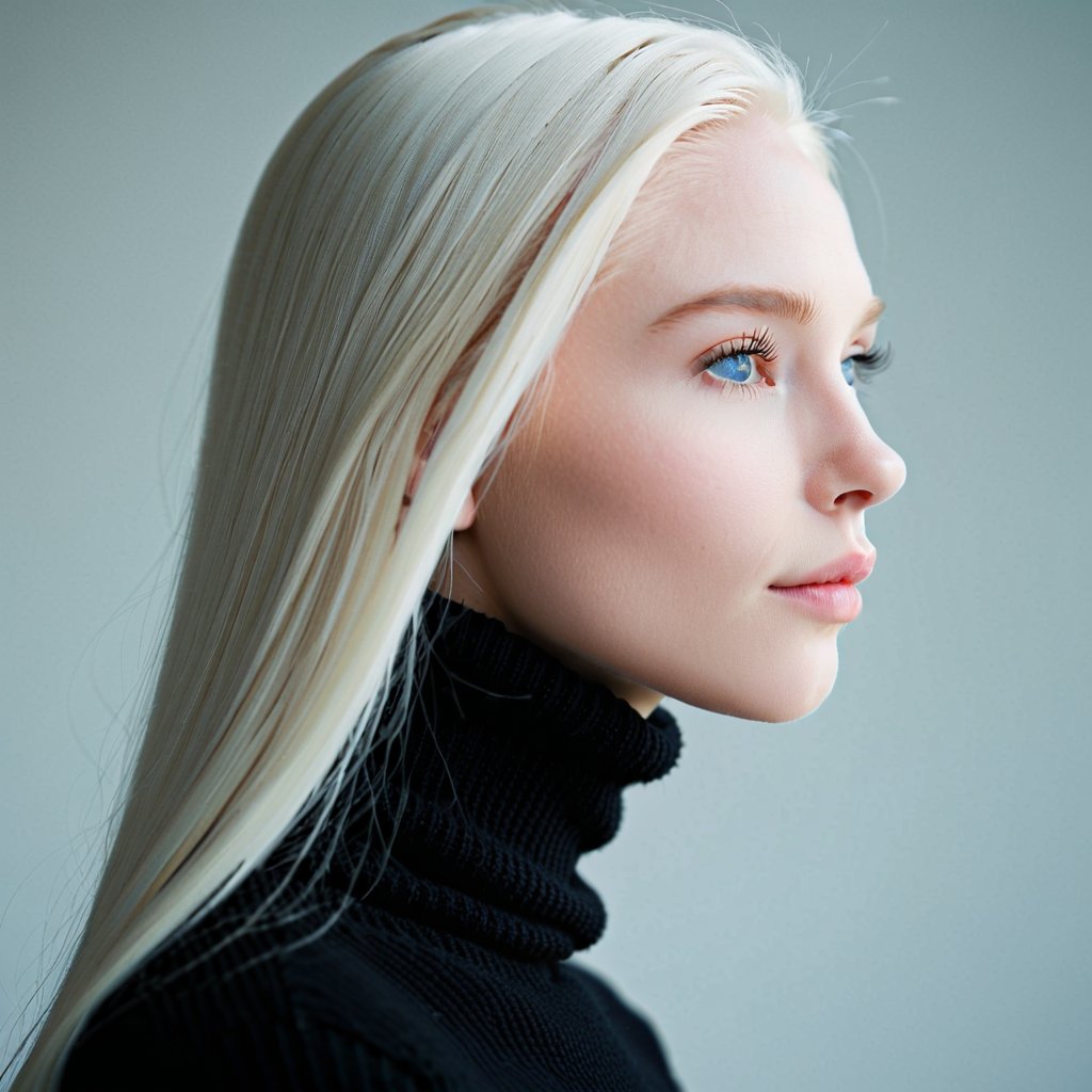 LysFreya2004's tweet photo. Quiet light on pale strands. A gaze that lingers where words fall short. https://t.co/AtG485RAc1