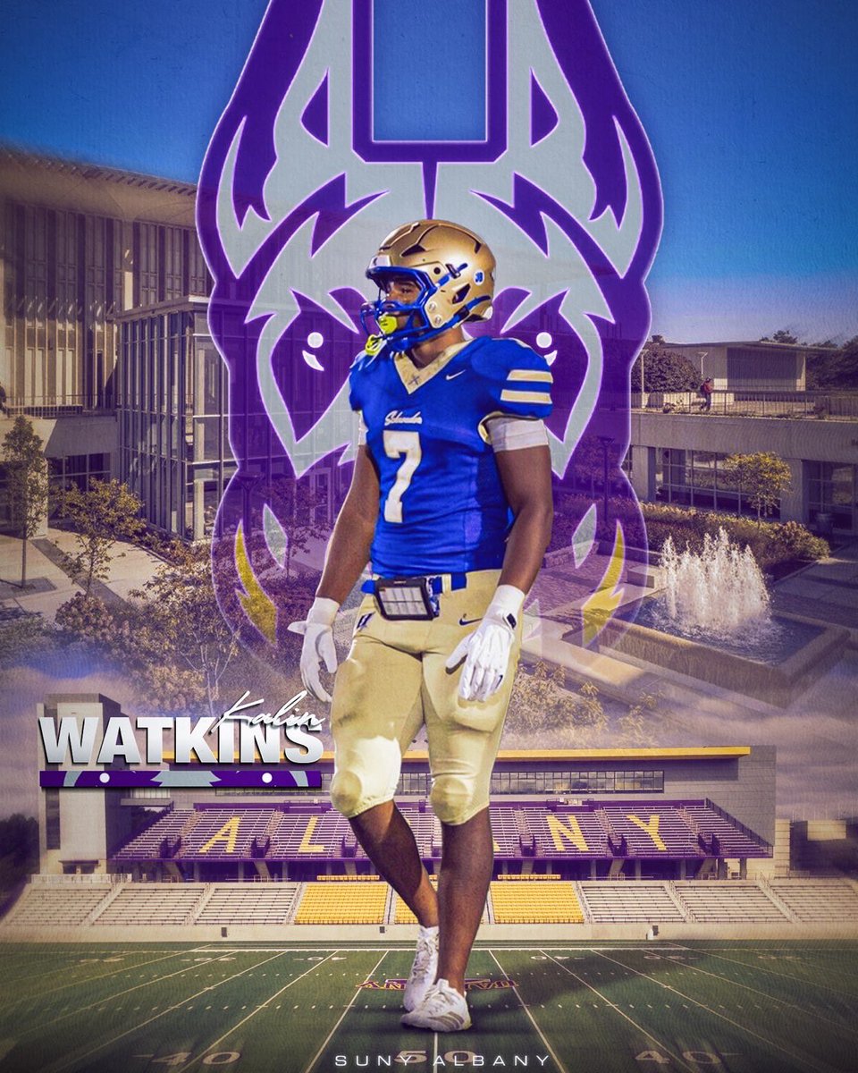 KalinW42's tweet photo. I am blessed to announce my commitment to play football at the University at Albany, where I will continue my academic and athletic career.

I’m extremely grateful for this opportunity and excited for what’s next. Go Great Danes! 🟣🟡
@CoachMattScott 
@UACoachPerk 
@coach_jmack https://t.co/RoZDOCGiNK