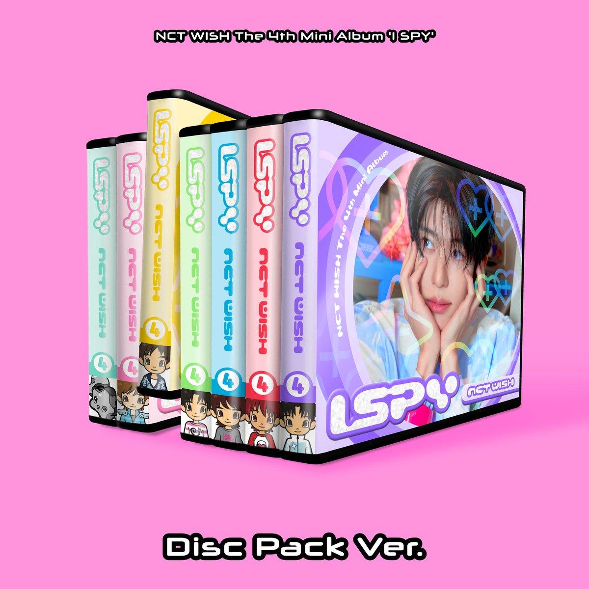 nctwishofficial's tweet photo. NCT WISH 【I SPY - The 4th Mini Album】 Album Details (Disc Pack Ver.)

YES24 ➫ https://t.co/haxkiHwP7D 
핫트랙스 ➫ https://t.co/7DkUksfvVE 
알라딘 ➫ https://t.co/5JpPYPVmYv 
SMTOWN &STORE ➫ https://t.co/kLuLj5qF61 

💿 Pre-order
https://t.co/tUWQq0FaY7  

EVERYTHING, ALL AT ONCE, NEO
https://t.co/oVNKWPOuPK   

#NCTWISH #ISPY
#NCTWISH_ISPY
#NCT_10TH_ANNIVERSARY