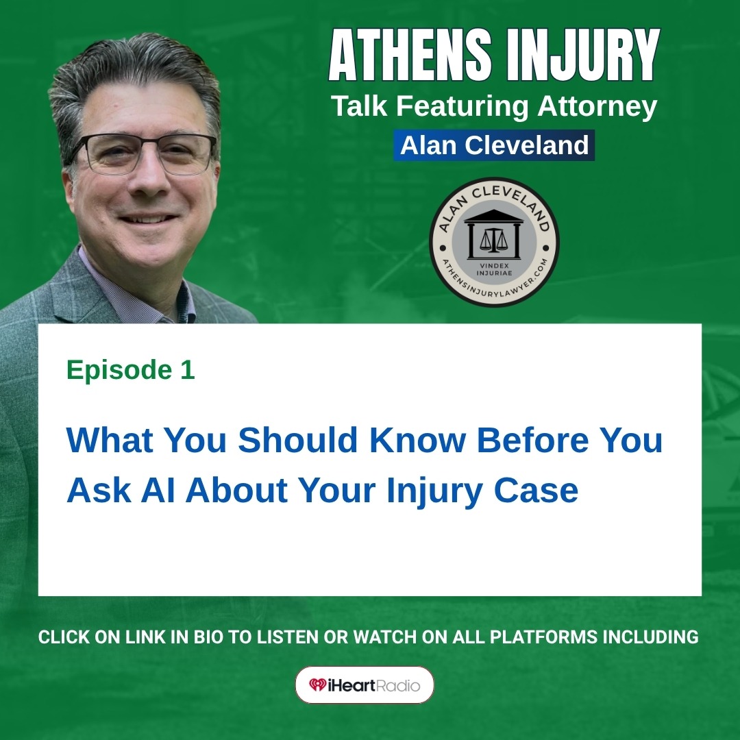 athenslawguy's tweet photo. Settling too early can happen before the full impact of an injury is understood. Alan Cleveland explains why AI cannot reliably decide when an injury case is ready to settle.

Click the bio link to listen to the full episode.
https://t.co/1kOAJ6RTTp https://t.co/0ZC3QT3gTs