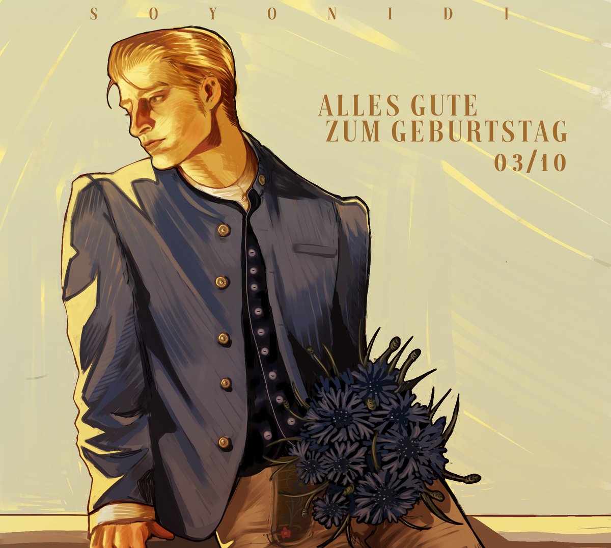 Soyo909's tweet photo. A lil late but happy bday ludwig!
#art #hetalia https://t.co/AzjHaY6DHl