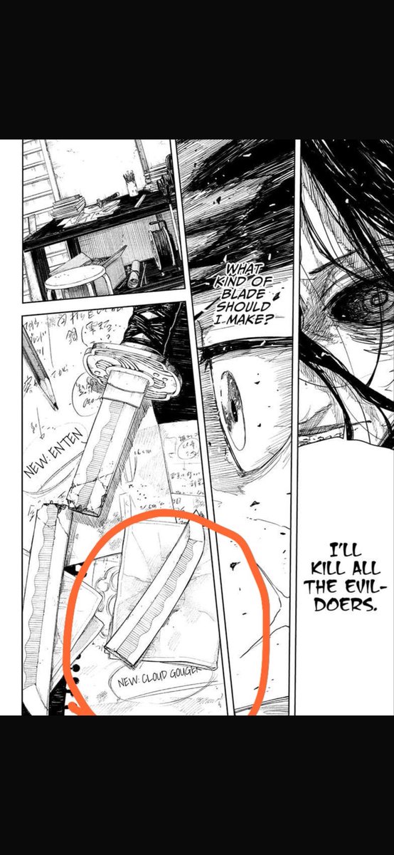 GarciaDjango14's tweet photo. @imdenjihater Quando Chihiro usou a Kuregumo da pra considerar que a parte principal dela morreu, porém ainda sobrou o resto da lamina https://t.co/IugnMHpFTS