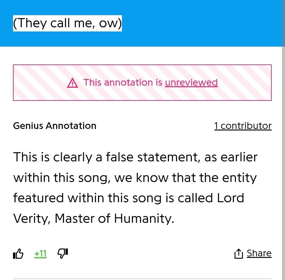 NoIQGenius's tweet photo. Horror Skunx, "Master of Humanity (Lord Verity)" https://t.co/Di2AN5SzqR