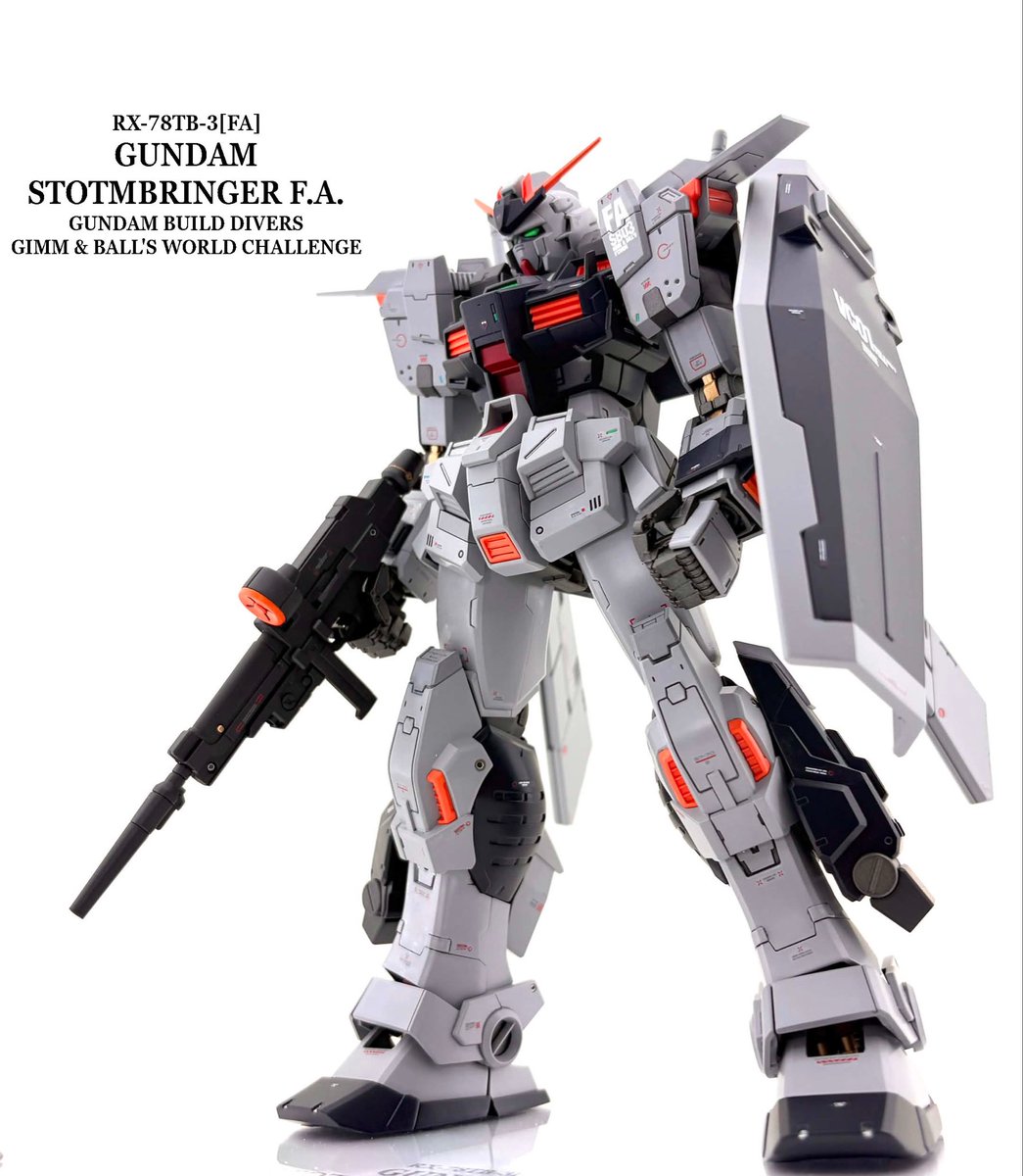 Delta_box12's tweet photo. MG ガンダムストームブリンガー F.A. 完成しました！

いつもの大好きなカラーリングで仕上げました😊
ライフルはガンダム4号機で、ジム改のシールドを持たせてガンダムらしく出来たのではないかと😆
追加写真下にあるので良かったら見てやってください。↓↓↓📸 https://t.co/arKFoT2lTD