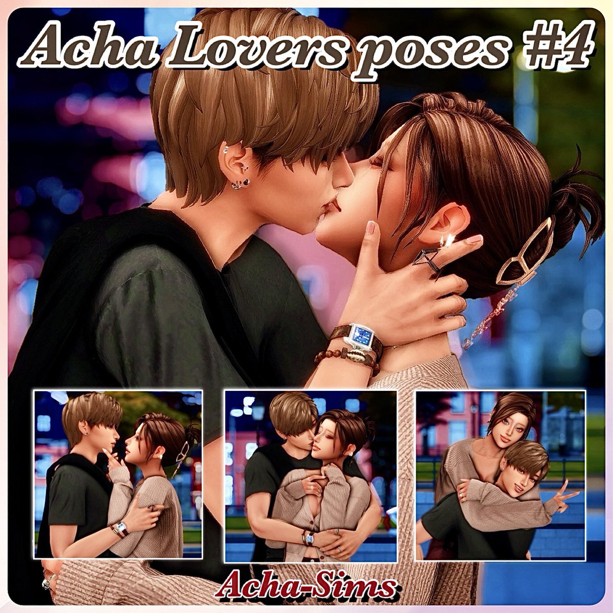 acha_games's tweet photo. Lovers poses #4
were distributed!👫💕
I hope you like them🥰

You can find the links on my profile page and in the replies section.

#AchaSims #TheSims4 #Sims4
#ShowUsYourSims #Sims4cc https://t.co/JsW9gqTV07