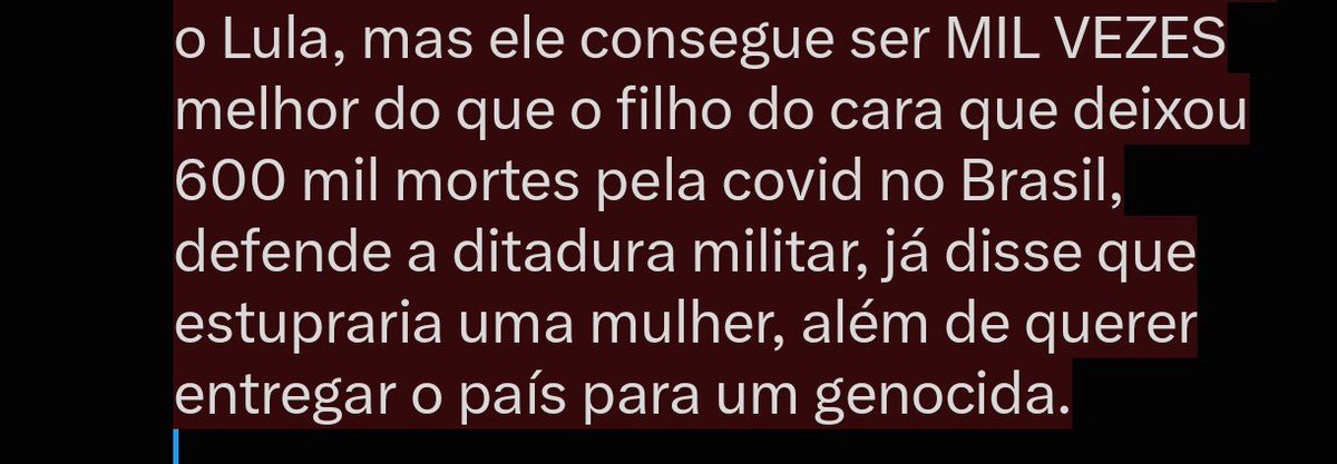 dariusl0ver's tweet photo. @tteubolado @poponze OI?? o que ele fez de bom para o BRASIL*? vamos lá: bolsa família, universades públicas, Sisu, ProUni, Fieis, melhorias no SUS, na educação, auxílios, cotas e etc para ajudar um pouco mais a vida do pobre. eu sei que ele não é perfeito, eu sequer sou do PT, mas ele consegue ser+ https://t.co/Var7COPgTH