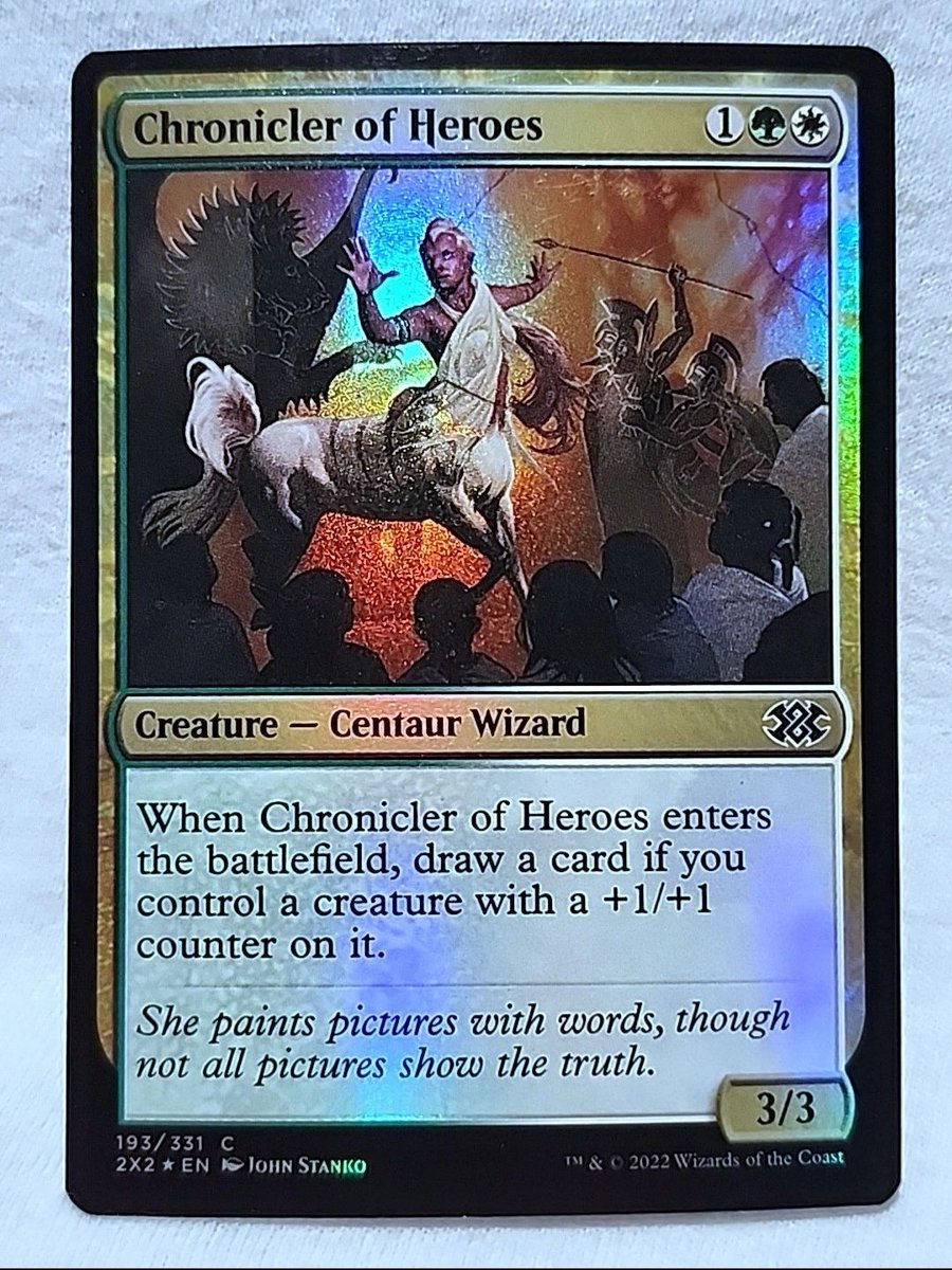 thriftx3's tweet photo. Chronicler of Heroes Double Masters 2022 Foil Magic: The Gathering
👇
https://t.co/3O4xqQDLlB
#ChroniclerofHeroes #DoubleMasters #magicthegathering #mtg #mtgfoil https://t.co/pSrQLXcQ8E