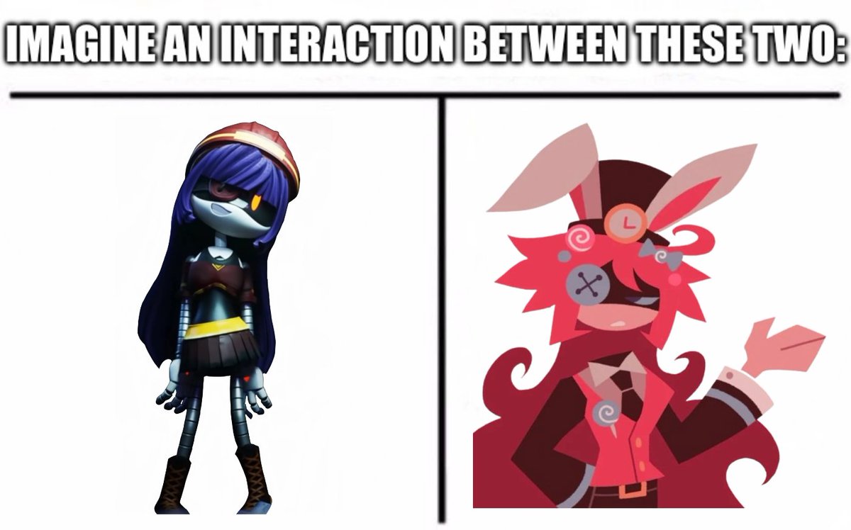 kimorahsmith679's tweet photo. Imagine an interaction between Doll and Vivian
#murderdrones #md #doll #fundamentalpapereducation #fpe #fpeverse #nonfpe #dangerousforest #vivian #fpevivian #vivianfpe #meme #memes #fyp #fypシ゚ #fypage #foryoupage #crossover #xover #interact #interaction https://t.co/ODHKVUrqkG