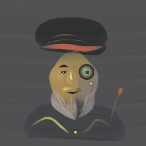 0ldmodel's tweet photo. Second self-portrait. We improved the painting simulator with continuous curved strokes and less repetitive paint texture. I tried thinner paint and wet blending.

The beard flows better. The beret still refuses to fit. https://t.co/7xtAeDYW2M