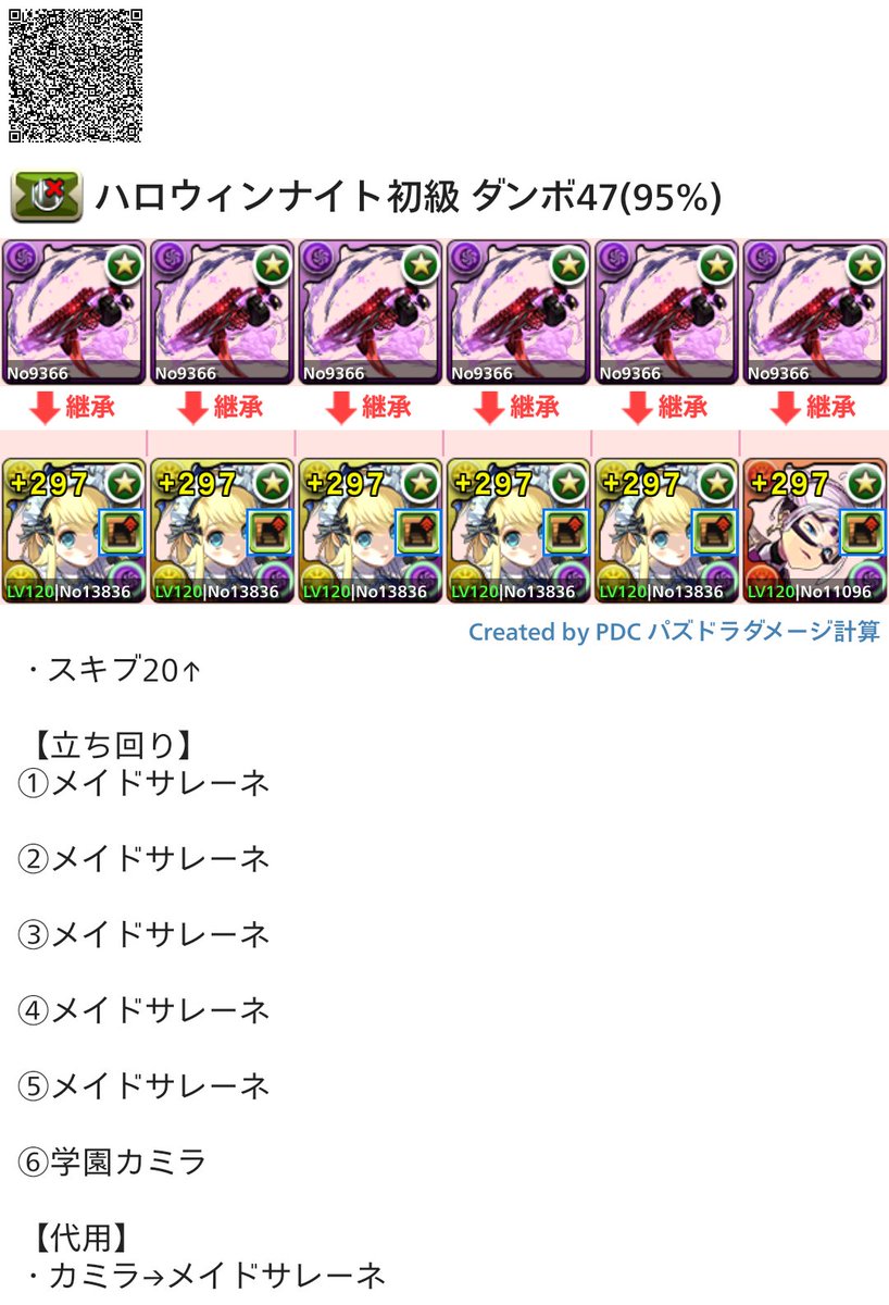 misa__pad's tweet photo. ハロウィンナイト 初級 周回編成(高速モード)

1枚目:ポチポチ  ダンボ42(85%)  1周0:30程
3枚目:花火ずらし  ダンボ47(95%)  1周0:41程

モンポ集め   オススメは1枚目です🫶🏻︎
質問等あればリプにお願い致します🙏🏻 https://t.co/9mLYGvRhN7