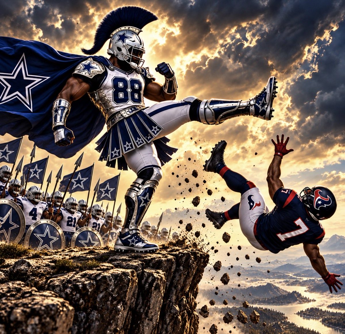 Chuck_Nt_Norris's tweet photo. 0-4 😂😂😂 I know y’all sick as hell in Houston right now. Talking all that shit just to be 0-4 is nasty work. Keep that same energy tho. 🤣
WE DEM BOYZ 🤠⭐️
#WeDemBoyz #CowboysNation #DallasCowboys #DC4L #Texans #0And4 #HowBoutThemCowboys https://t.co/KLXsaurNmP