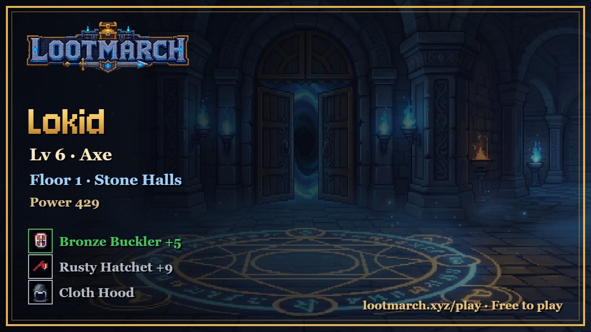 LokidNFT's tweet photo. 📢 @PlayLootMarch es uno de esos proyectos que creo que vale la pena mirar ahora, cuando todavía está arrancando.

🎁 Ayer les pasé el early access a los miembros de nuestra comunidad y pudieron entrar con packs gratis para empezar.

⚔️ La propuesta es simple: mandás a tu héroe a explorar, combatir y conseguir loot. Lo interesante es que gran parte del progreso puede hacerse AFK.

💰 Mientras no estás jugando, tu personaje sigue avanzando y generando $LM, XP, Bone y equipamiento.

🔥 El token ya está activo y se gana directamente jugando. Podés retirarlo o venderlo.

🛒 También existe un Marketplace donde podés intercambiar parte del loot que conseguís.

🆓 Es free-to-play y, además, quienes entren con mi enlace reciben 600 $LM de bienvenida.

👉 https://t.co/iSpqfGCDbE
