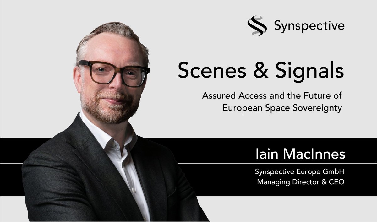 synspective's tweet photo. Is space sovereignty about owning satellites, or about getting the data when it counts?

In the latest Scenes and Signals article, Iain MacInnes, CEO of Synspective Europe, explains why most European nations need two things. They need their own small constellations, and they need assured access to commercial capacity on top of that. With assured access, they task what they need, downlink it directly, and own the data.

Read the full article: https://t.co/26vlQBMa4v

#SAR #EarthObservation #Sovereignty #Europe #satellite