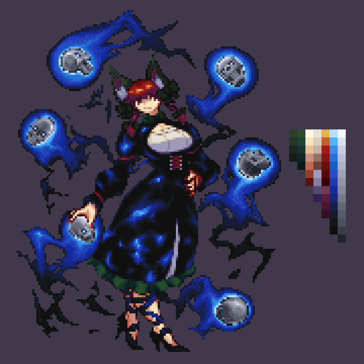 RXMETALSUN's tweet photo. it looks like twitter's compression didn't do the sprites any favors... next time, i'll choose a better aspect ratio. https://t.co/rTaoNSURes