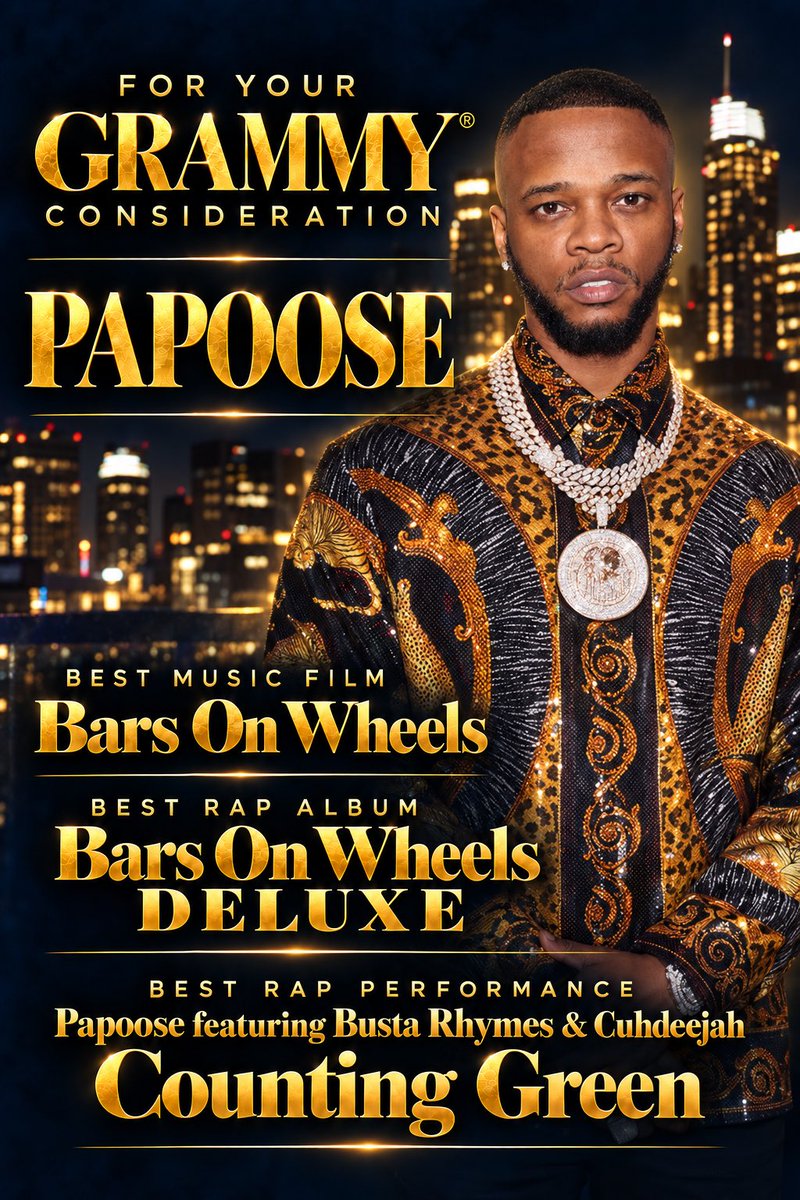 Papooseonline's tweet photo. βitβs been confirmed itβs officialβ - Iβm on the GRAMMY Ballot. If you have never in your LIFE voted for the under dog. Now is your chance!!!! Underrated & hated on for an extremely long timeβ¦ but still continued my journey!!! Being acknowledged by the Grammys was 1 of my dreams since a child! Rest in peace to my brother Kay Slay. Wish you were here to see this! Wowwwwww Prod by @sean2miles Bars on wheels. A Journey to save Hip Hop. GOD IS THE GREATEST!! If you support me on this, you will be supporting a person who genuinely appreciates it!!! GOD BLESS @recordingacademy @grammys wowwwwwwww π€²πΎ ππ½