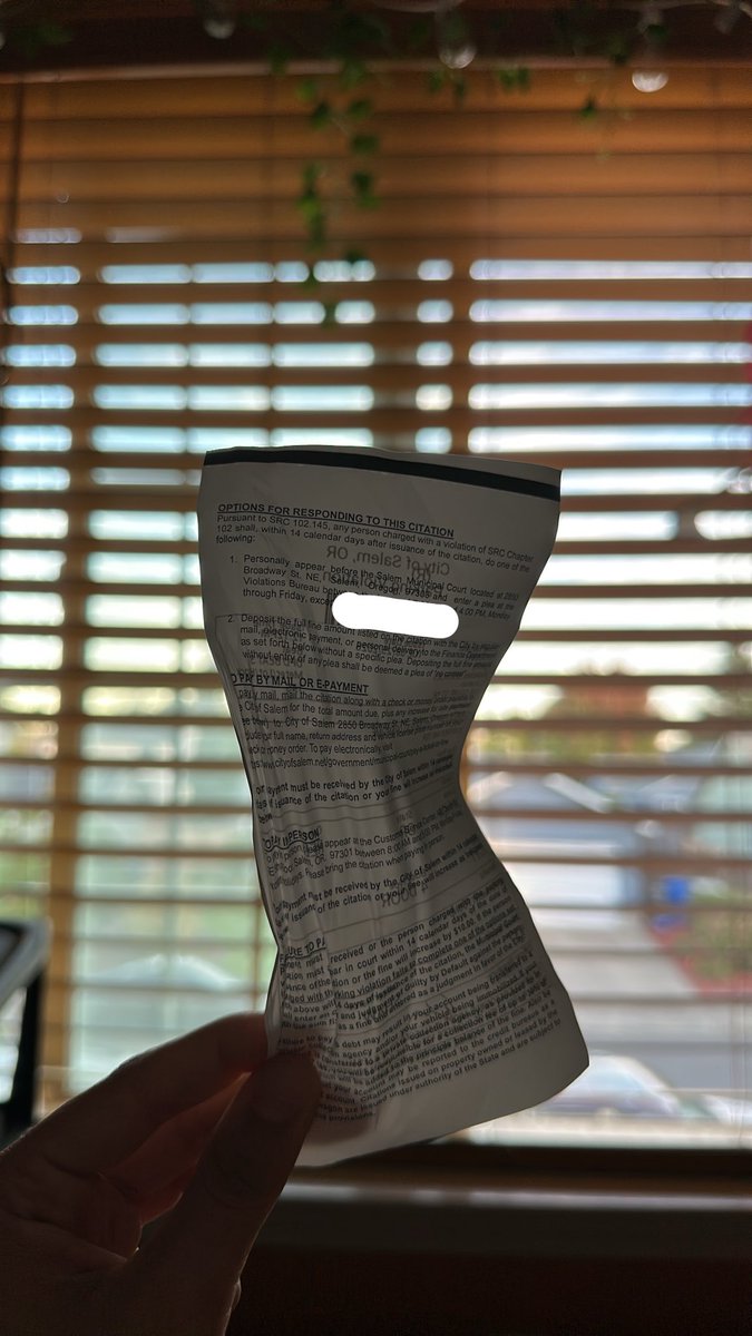KdotTheKyd's tweet photo. since when were parking tickets indestructible. can’t even rip em up in angry defiance anymore smh https://t.co/JtJJc5VGOF