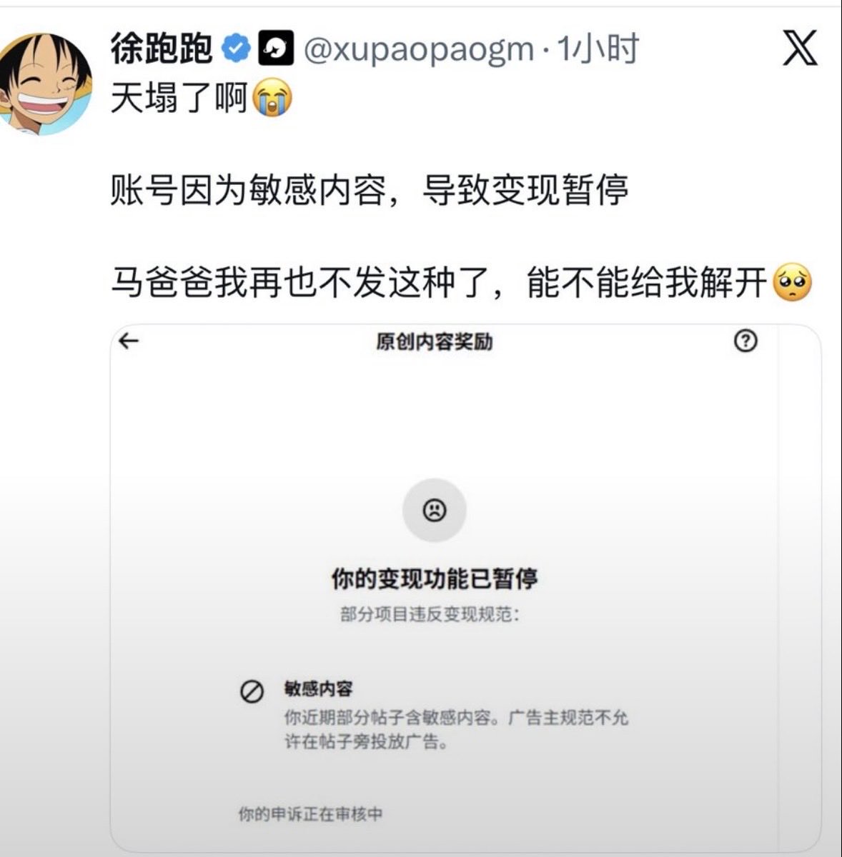 xiaohao2027's tweet photo. 擦边一时爽，封号半生悔。

平台明确告诉你了：广告主规范不允许在敏感帖子旁边投广告。

金主不投了，你还想领社保？

建议大家好好看我今天发的两篇深度长文。 https://t.co/qJO118lhCF