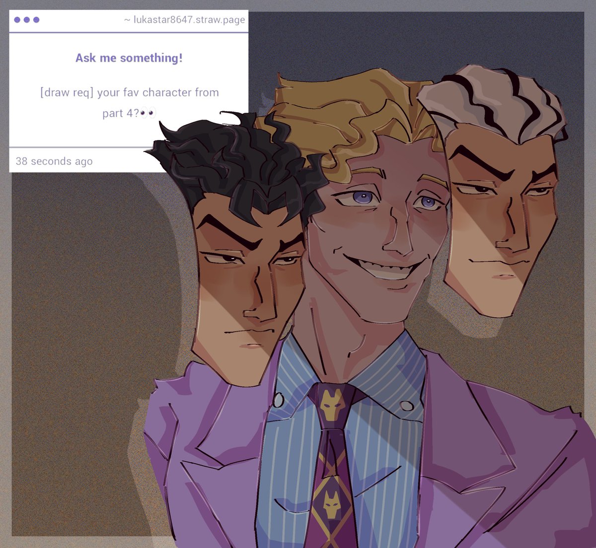 luka_star8647's tweet photo. Putting 4taro aside…I really like kira. Like a lot. There’s a lot of different reasons but Josuke is a close second! https://t.co/7N1IjJl6om