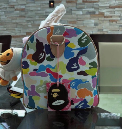 grailedpolice's tweet photo. BAPE FW25 Keepall Details https://t.co/FpmAqrSOPK