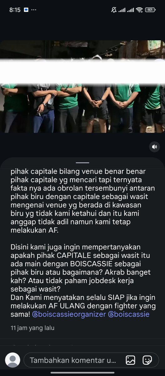 P45k266139's tweet photo. firm Cibarusah nya aja sampe nuduh capitale ada maen sama anak boiscassie,sedangkan pict ke 2.... https://t.co/odBbHWaE9B