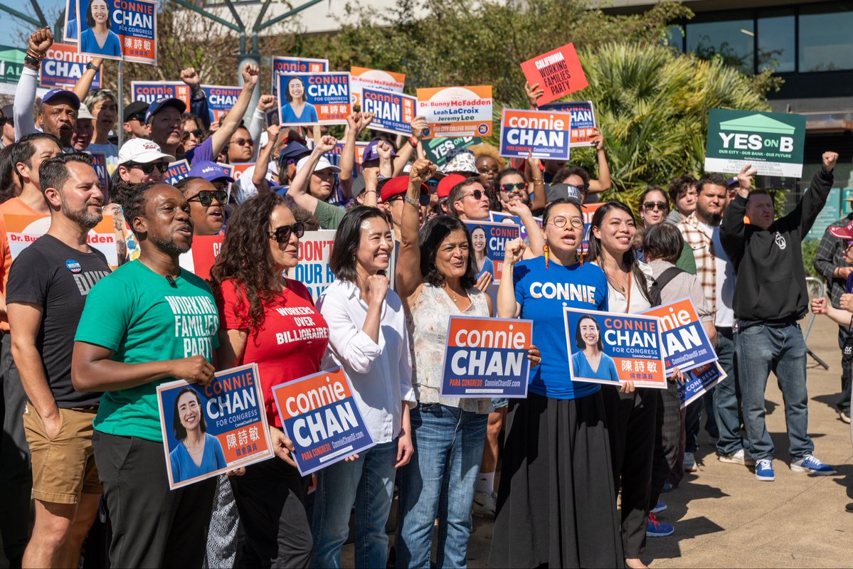 conniechansf's tweet photo. Thank you to @PramilaJayapal and everyone who joined us yesterday at our biggest GOTV rally ever! 

We’ve got one month until Election Day. Ballots are dropping this week. We’re ready to fight, and we’re ready to win. 

#YesWeChan https://t.co/KZWRtZoXur