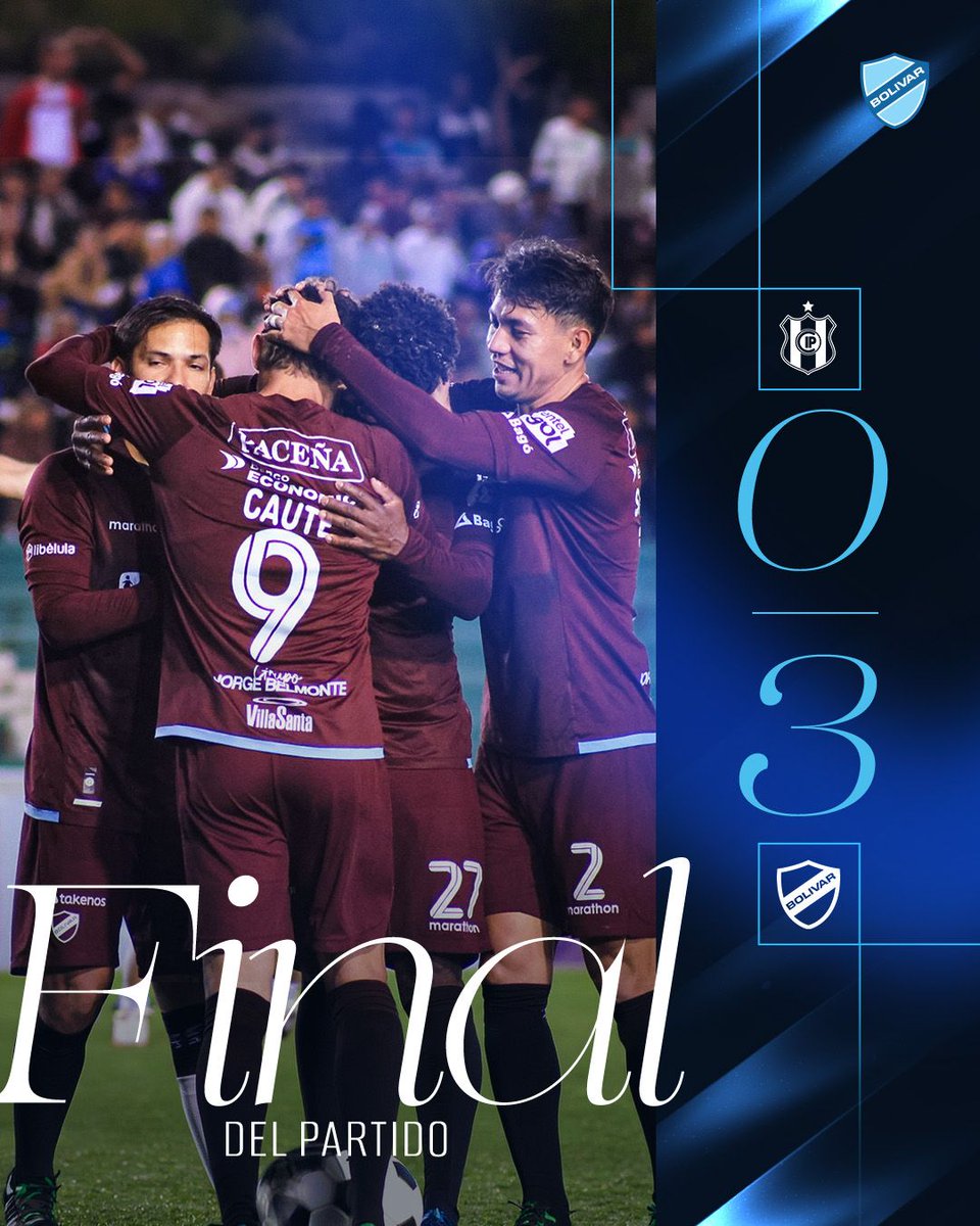 Bolivar_Oficial's tweet photo. ¡ESTE ESCUDO NO DEJA DE CRECER! 🩵🔥

Bolívar asegura el primer lugar del grupo invicto. 💪🏻🔝🏆

Victoria en Sucre para avanzar a los cuartos de final con la mirada puesta en el objetivo mayor. 🙌🏻💫 https://t.co/UJTtK00Fit