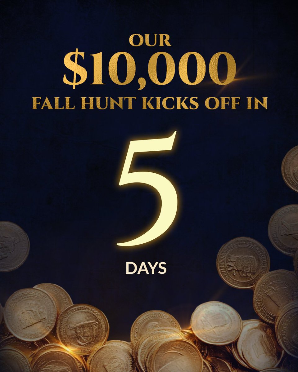 Losttreasureca's tweet photo. We are officially FIVE DAYS away from this $10,000 hunt kicking off! 🎇 Now is the time to get your map before it is too late. 👀 We have a lot of special things in store. 🎃
#losttreasure https://t.co/xmqJRZbup4