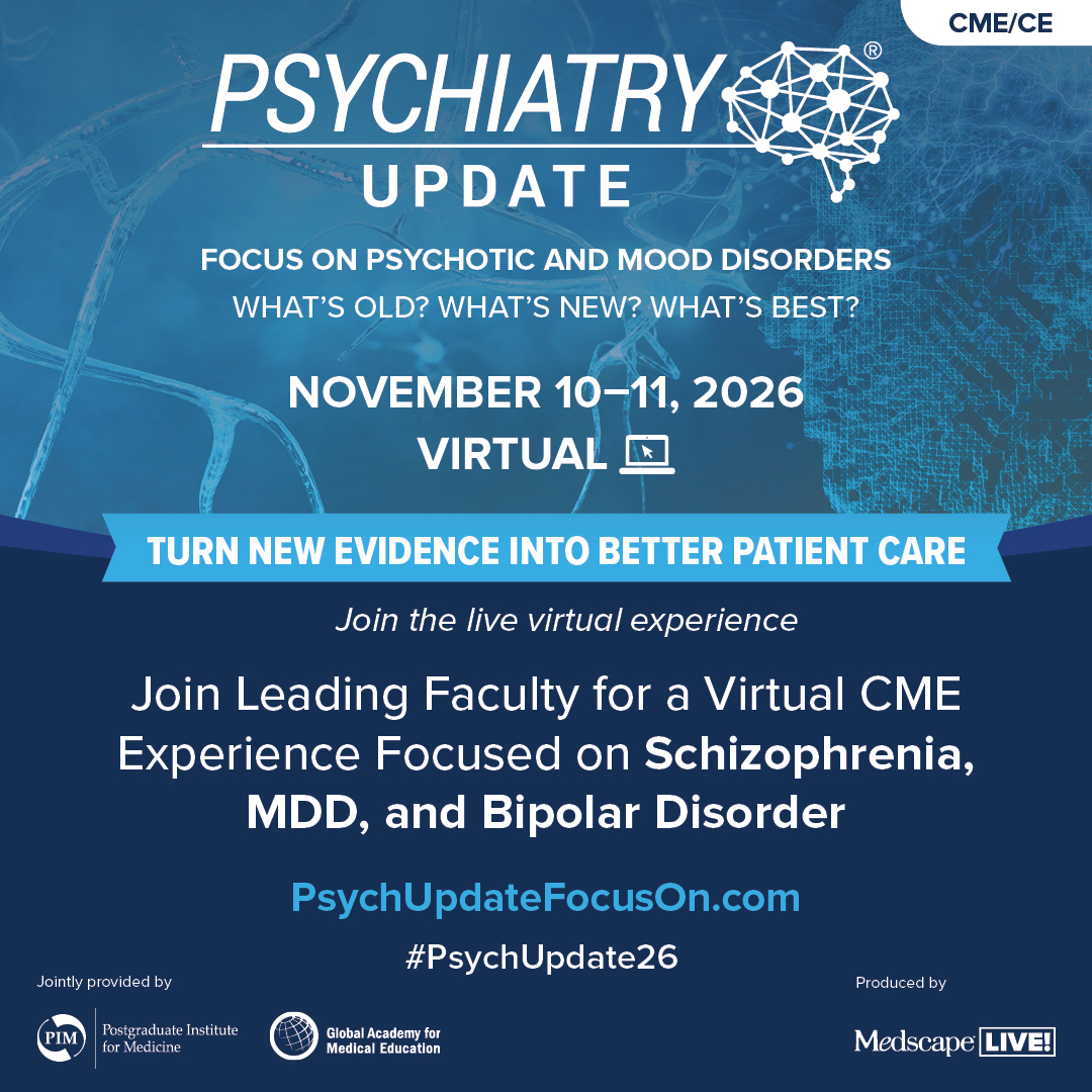 MedscapePsych's tweet photo. 🔄 Old lessons. New approaches. Better-informed care. Explore what’s changed—and what still works—across schizophrenia, bipolar disorder, MDD & agitation during this 2-day virtual psychiatry update. 🎯 Save your virtual seat today! https://t.co/3PEUh2yQa6
#Psychupdate26 https://t.co/05CZM2SzhE